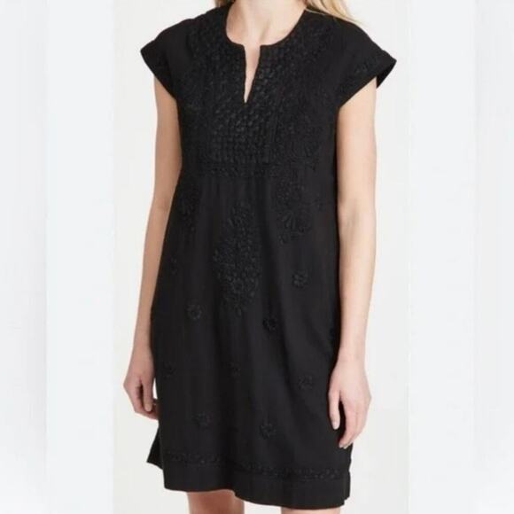 Roberta Roller Rabbit Dresses & Skirts - ROLLER RABBIT Faith Embroidered Black shift dress size small